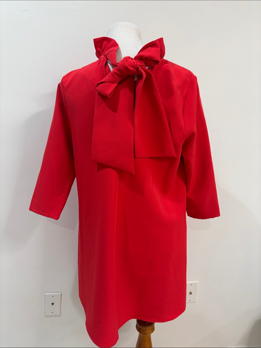 Tuckernuck Red Ruffle-Neck Mini Dress - Picture 3 of 11